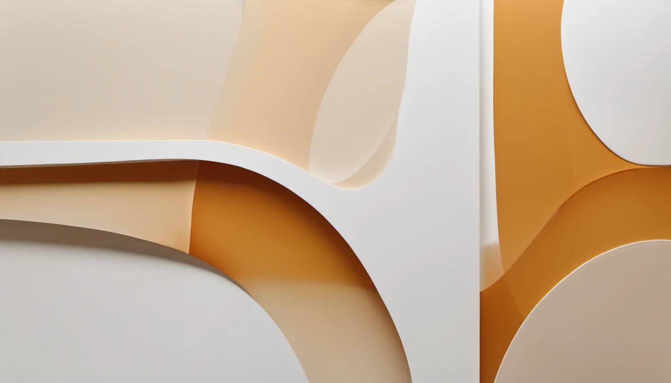 Abstract single small form illustration in amber and pale sand on white — decorative header for Essentials Power Stations Compared on Published Specs