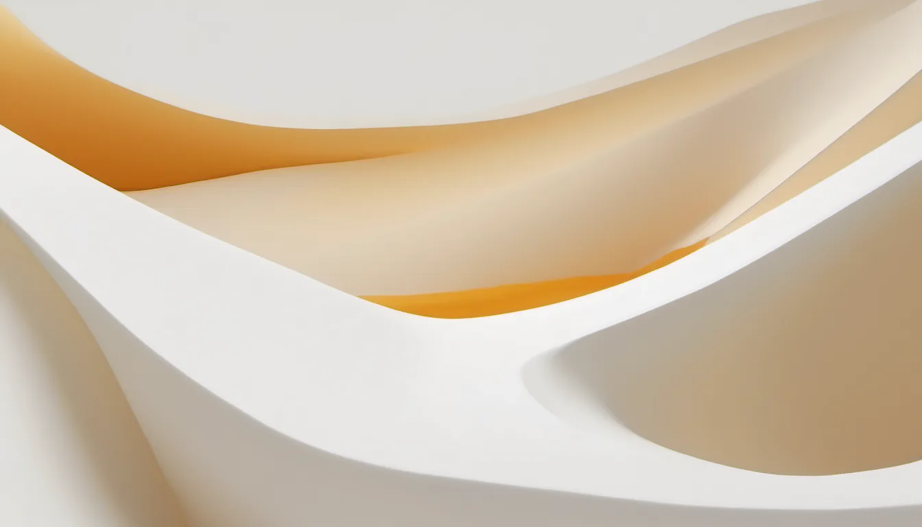 Abstract small form long wave illustration in amber and pale sand on white — decorative header for LiFePO4 Essentials Power Stations Compared
